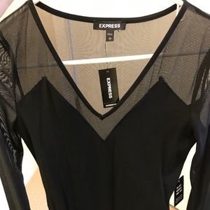 NWT Express Black Bodysuit - Small